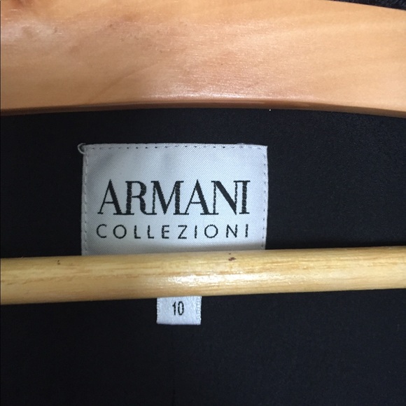 Armani Collezioni blazer jacket black size 10 - Picture 6 of 7